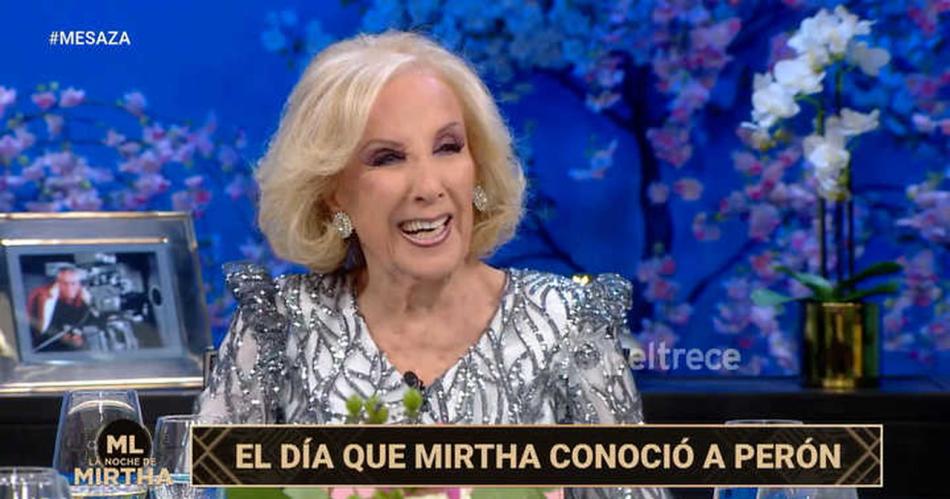 Mirtha Legrand y una curiosa revelacioacuten sobre la vez que conocioacute a Peroacuten