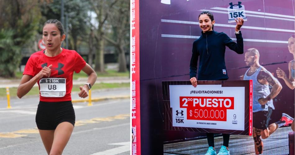 La atleta Neacutelida Pentildeaflor luchoacute hasta el final y acaricioacute el triunfo en Buenos Aires