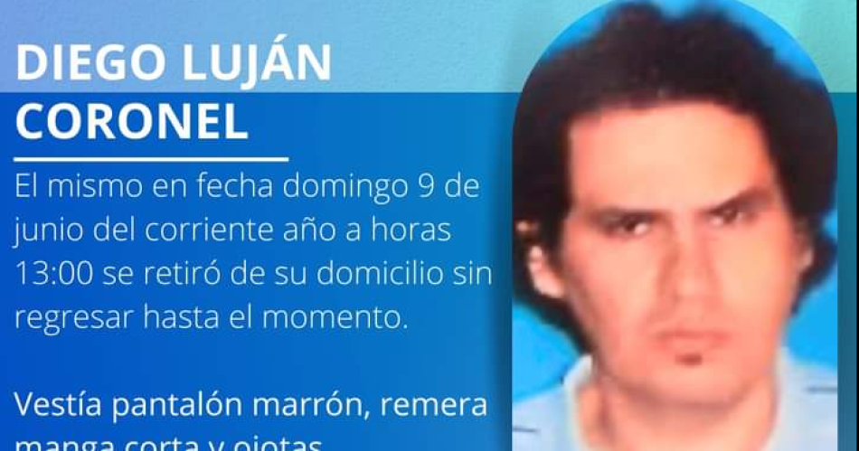 Buscan a un joven esquizofreacutenico que se fue de su hogar