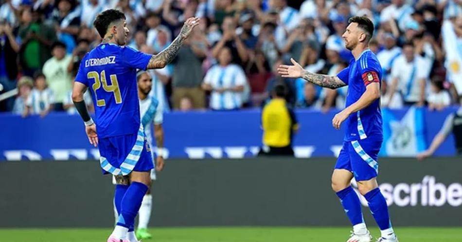 En otra noche maacutegica de Messi la Seleccioacuten Argentina goleoacute a Guatemala 