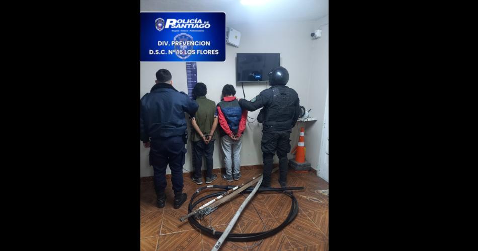 Mantildeana de tensioacuten en Bordm Sarmiento por la presencia de delincuentes robacables