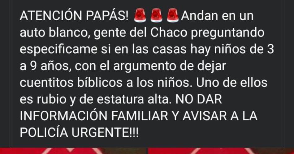 Hipersensibilidad en Santiago por el caso Loan- Andan robando chicos por las casas