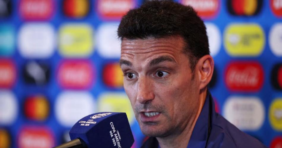 Lionel Scaloni palpitó el partido de la Selección argentina ante Canad� por las semifinales de la Copa América (Foto- Reuters)