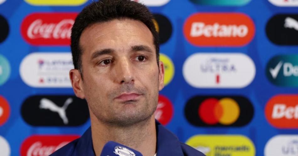 Scaloni en su último conferencia antes de la final de la Copa América- Queremos ser dueños del partido (Foto- Reuters)