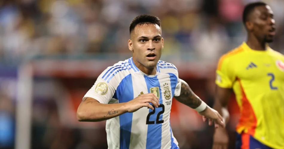 VIDEO  El golazo de Lautaro Martiacutenez que le dio el tiacutetulo a la Seleccioacuten Argentina