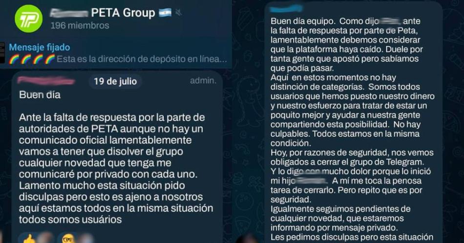 Liacutederes de Peta comienzan a cerrar los grupos de WhatsApp y Telegram