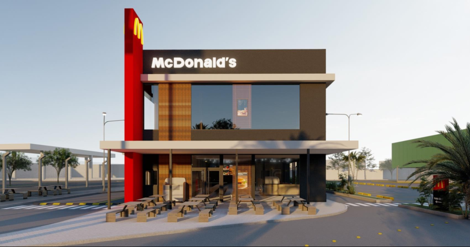 En imaacutegenes- asiacute seraacute el local de McDonalds con AutoMac en Santiago del Estero