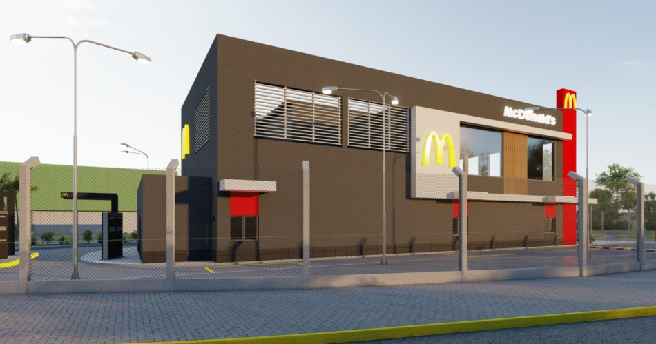 En imaacutegenes- asiacute seraacute el local de McDonalds con AutoMac en Santiago del Estero