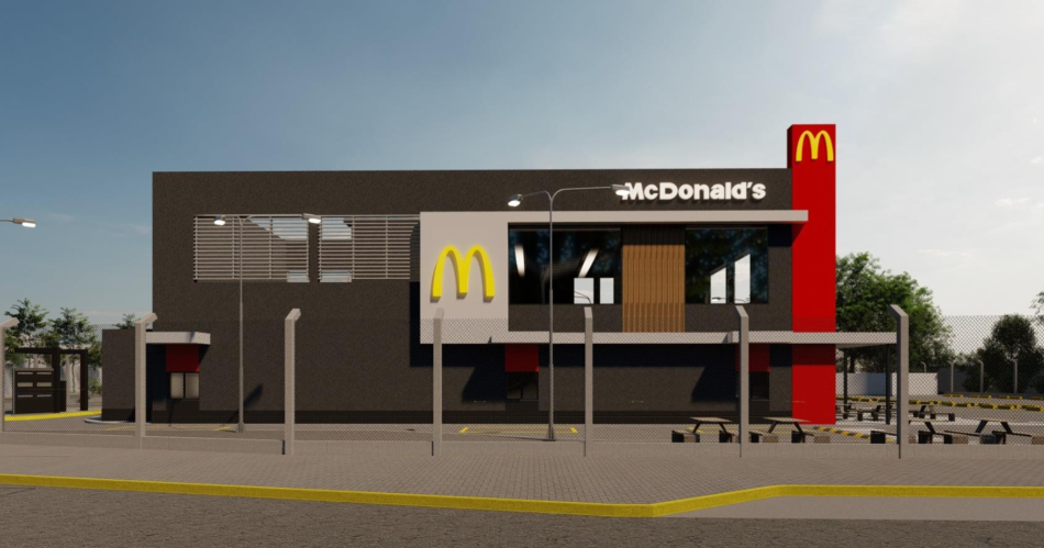 En imaacutegenes- asiacute seraacute el local de McDonalds con AutoMac en Santiago del Estero