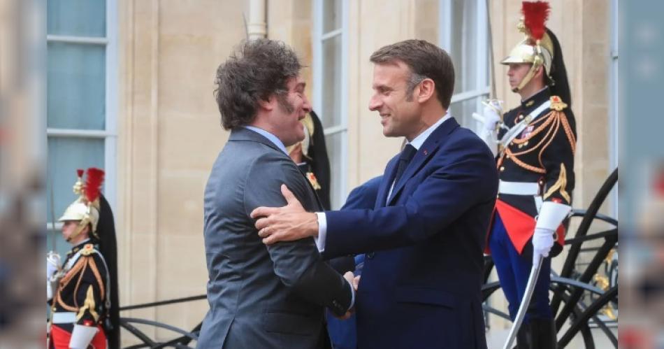 Milei y Macron se reunieron en Francia en la previa de la inauguracioacuten de los JJOO