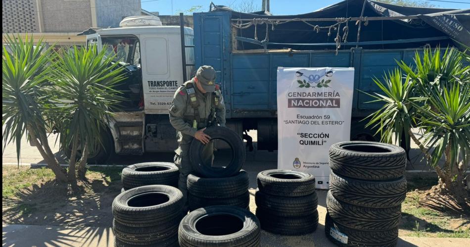 Gendarmes secuestran 19 neumaacuteticos transportados de contrabando de Salta a Buenos Aires