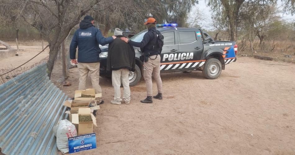 Allanamiento y detencioacuten en Sumampa- secuestran drogas y elementos robados