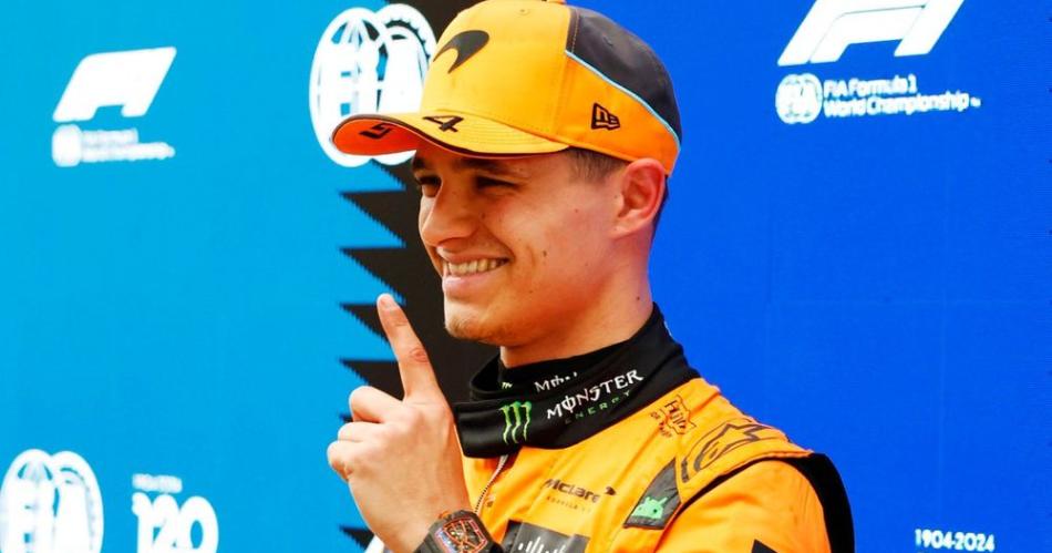 Lando Norris dio la sorpresa e hizo la pole