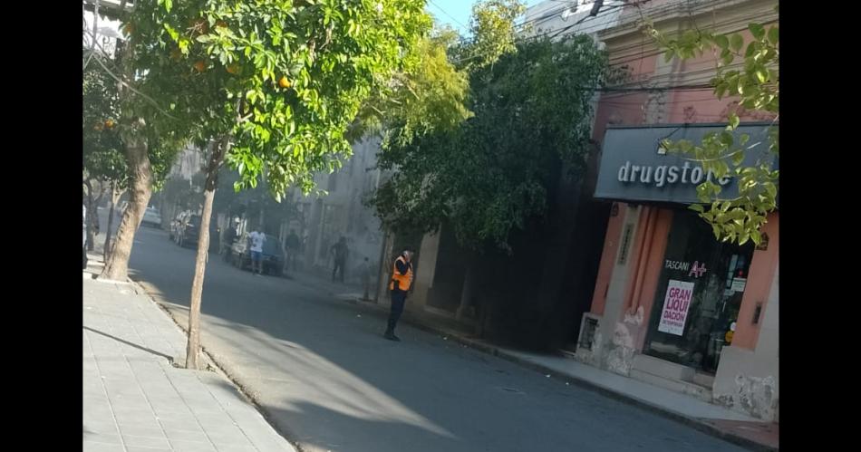 Tensioacuten y nerviosismo por un incendio en pleno centro de Santiago