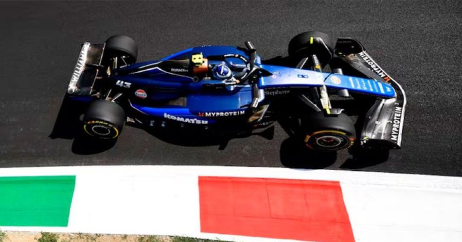 Colapinto terminoacute 17deg en su primer entrenamiento en la F1