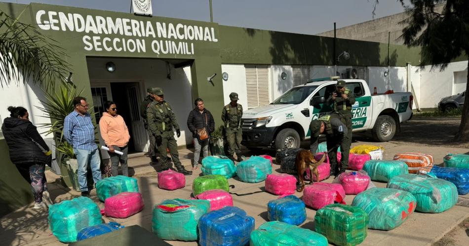 MANIOBRA Habían ocultado los ladrillos dentro de los bultos de mercadería