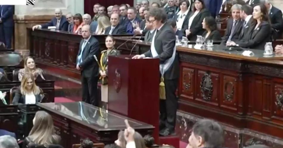 VIDEO El fuck you de una diputada a Javier Milei cuando presentaba el Presupuesto