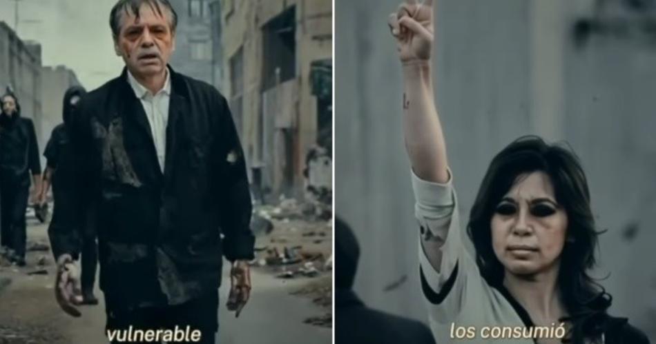 Desquiciados- el insoacutelito video que publicoacute Milei con zombies CFK y Alberto Fernaacutendez