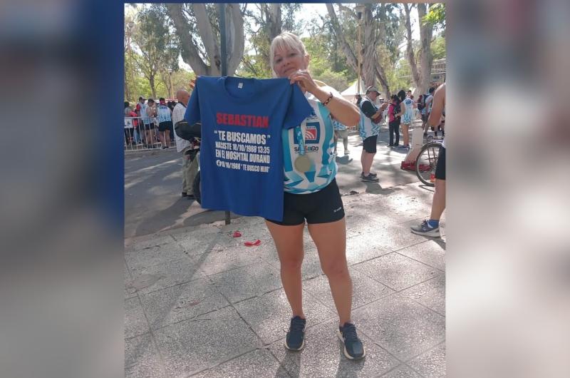 Paula Salto tras correr en el Maratón EL LIBERAL en el año 2022