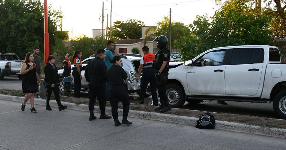 Choque en cadena en el sur de la ciudad cobra serios dantildeos materiales