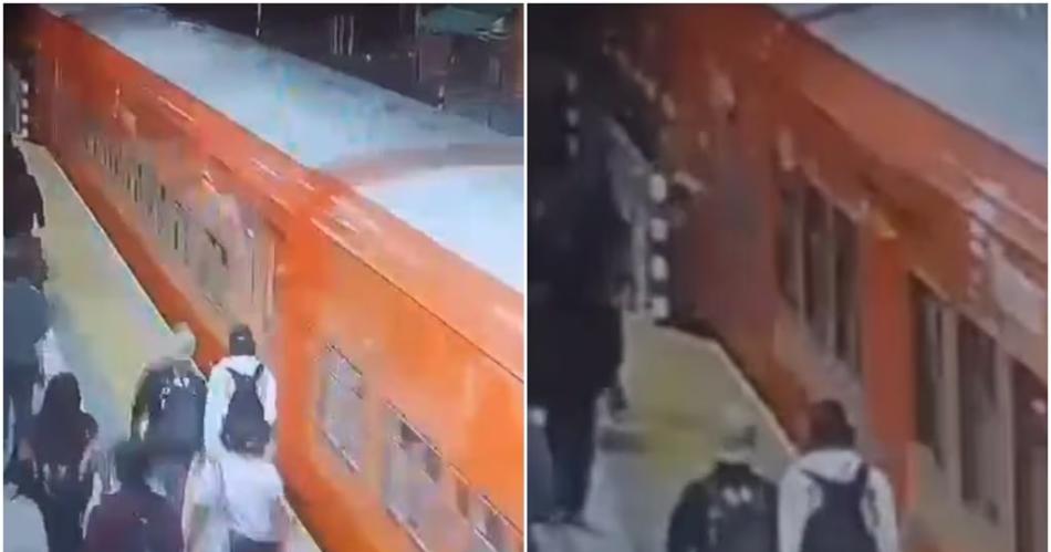 VIDEO DEL HORROR  Tiroacute a una joven a las viacuteas del tren para robarle el celular