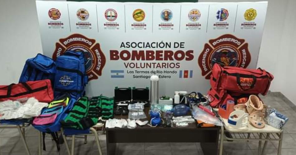 Los Bomberos Voluntarios termenses adquirieron elementos para socorrismo