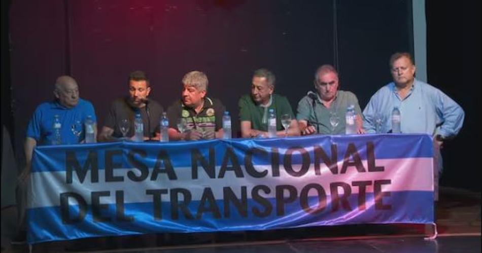 La Mesa Nacional del Transporte advirtioacute- Este es el primer paso del plan de lucha