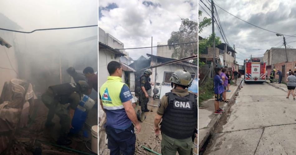 Desesperante- gendarmes salvan a una mujer que se encontraba atrapada en un incendio