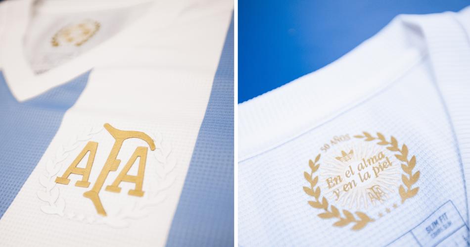 En detalle- miraacute la nueva camiseta que usa la Seleccioacuten Argentina para enfrentar a Peruacute