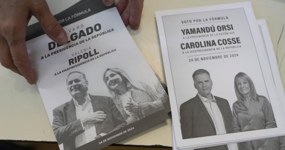 Álvaro Delgado del Partido Nacional y Yamandú Orsi del Frente Amplio se disputan la presidencia de Uruguay (APNatacha Pisarenko)