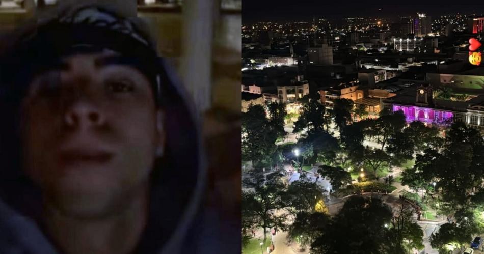 Rusherking y Aacutengela Torres pasearon por la Plaza Libertad en la noche del saacutebado