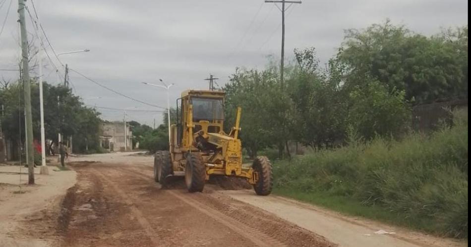 Realizan trabajos de refaccioacuten en las calles en distintos sectores de la Cuna de Poetas y Cantores 