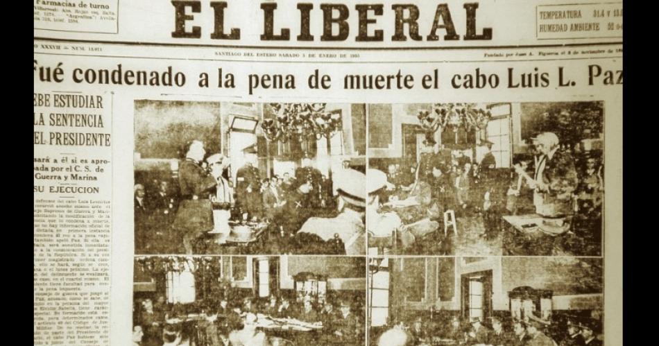 DOCUMENTO HISTÓRICO Las tapas y pginas de EL LIBERAL de entonces reflejaron los detalles del episodio que conmocionó a Santiago y el país