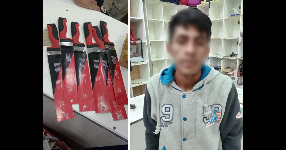 Gancho quiso robar cuchillos y 50000 en un conocido bazar del centro santiaguentildeo