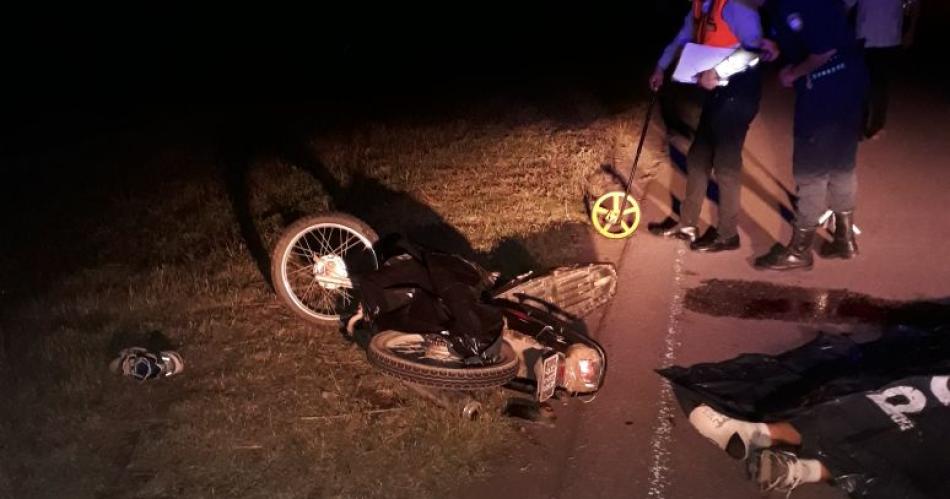 Tragedia- una motociclista muere tras chocar contra un caballo en la Ruta 159