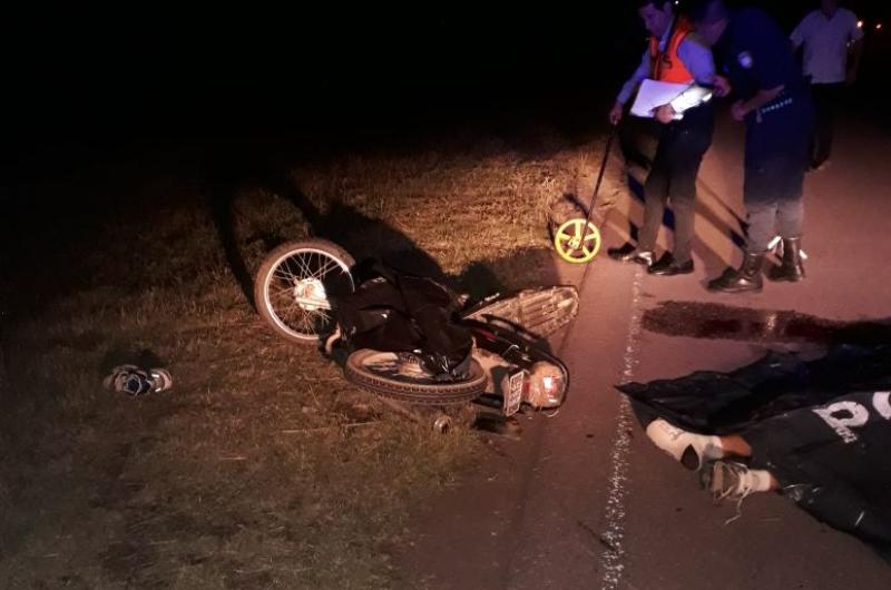 Tragedia- una motociclista muere tras chocar contra un caballo en la Ruta 159