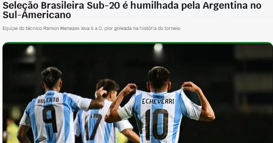 Brasil habla de humillacioacuten y papeloacuten tras la goleada 6-0 de Argentina 