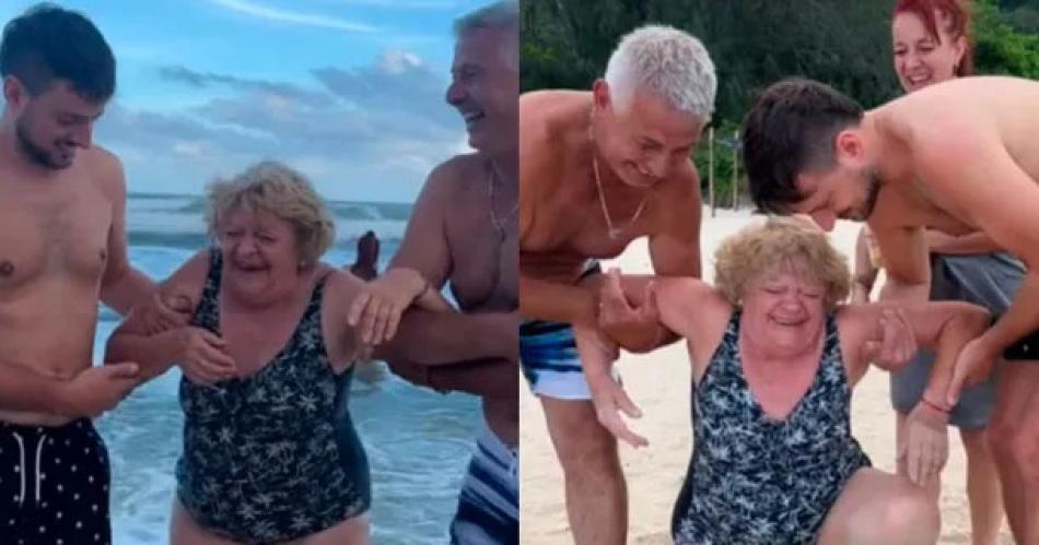 Viral- Una familia argentina es furor en las redes sociales en las playas de Brasil