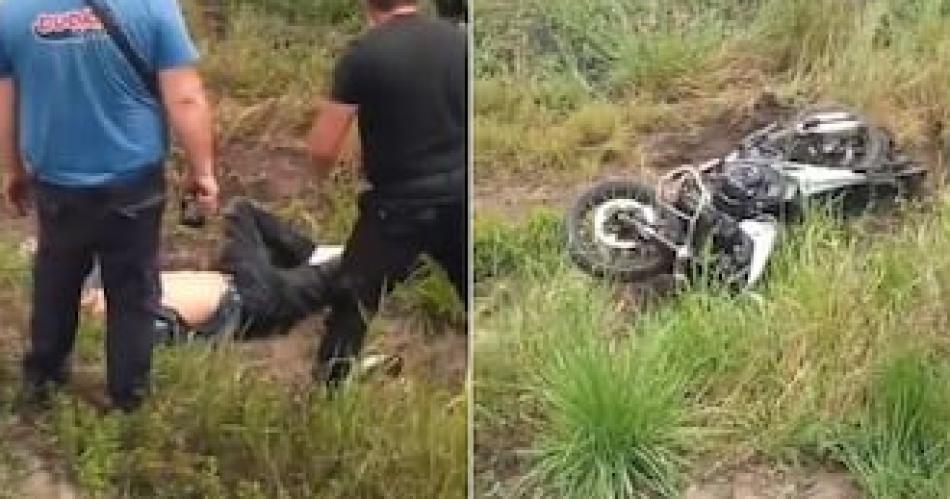 El exboxeador Marcos El Chino Maidana tuvo un accidente en su moto y fue hospitalizado (Foto- Captura de videoGentileza TN)