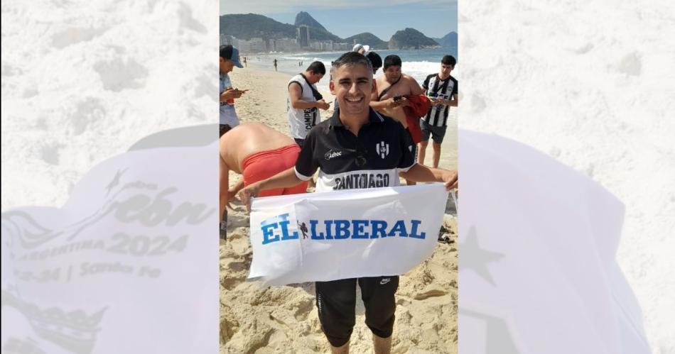 Los hinchas del Ferro coparon las calles y las playas de Río de Janeiro Foto- El Liberal)